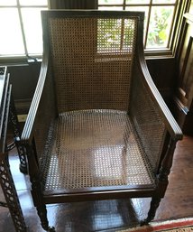 English Completely  Woven Caned Chair