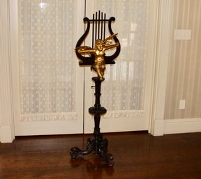 Victorian Music Stand With Gilded Putti