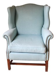 Classic Wing Chair With Reeded Legs