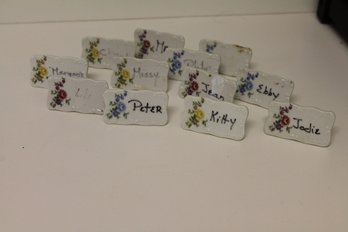 Porcelain Place Tag Holders