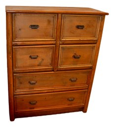 Arts And Crafts Pine Chest Of Drawers