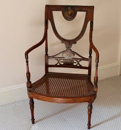 Hand Painted Regency Arm Chair
