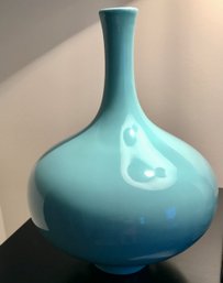 Turquoise Porcelain Genie Vase