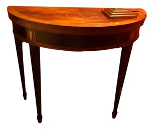 Bookmatched  Mahogany Demilune
