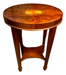 Small  Mahogany And Satinwood Inlay Side Table