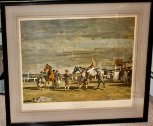 Signed Artist's Proof, 'After The Race' By AJ Munnings