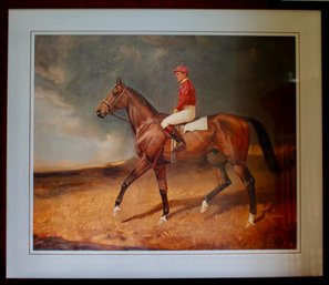 Colored Lithograph By James Lynwood Palmer Of Pete Bostwick On Road Agent