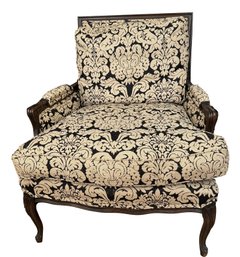 Sleek, Chick MCM Linen Damask Chair (nB-54)