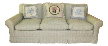 Pale Green Down Filled Sofa