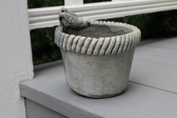 Petite Hand Made Pot With Bird