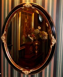 Luxurious Oval Black Mirror