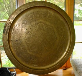 Large Brass Indian Tray