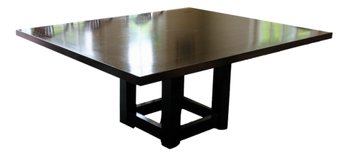 Large Black Wood Dining Table