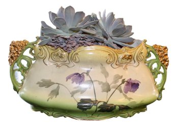 Art Nouveau Turn Wein Vienna Porcelain Cache Pot