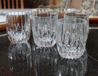 Round Base Ribbed Cocktail Glasses