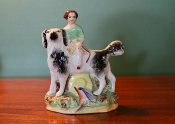 Old Staffordshire Girl With Dog