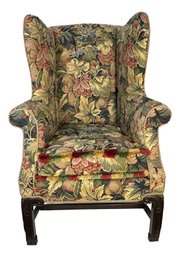 Chinese Chippendale Wingback Chair (13K)