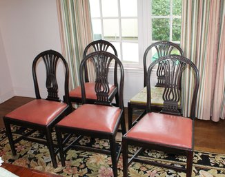 Set Of Carved Dining Chairs