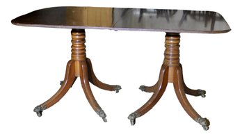 Twin Pedestal Square Dining Table  (JD203)