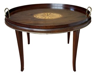 19th Century Satinwood Inlaid Tray Table (13f)