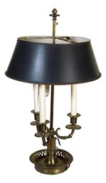 Triple Candle Brass Table Lamp (17d)