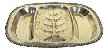 Crescent Silver Plate Serving Tray (14g)