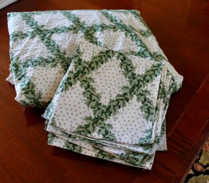 Custom Ivy Table Cloth And Napkins