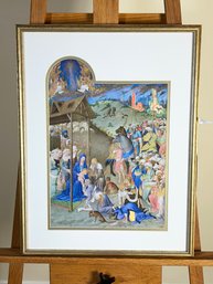 Framed Reproduction Illuminated Manuscript (13n)