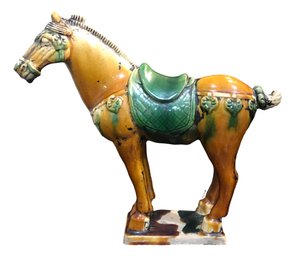 Qing Dynasty-style Earthenware Horse (NB-42)