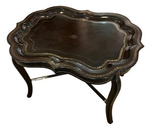 Maitland Smith Leather Clad Table (Nb-73)