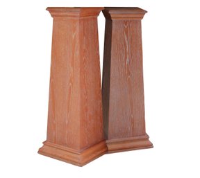 Great Pair Wood Pedestals