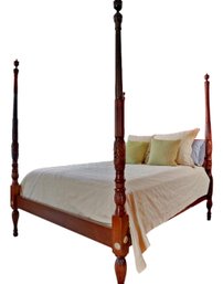 Mahogany Four Poster Queen Sized Bed
