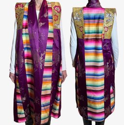 Ethnic Robe D: Beautiful Rainbow Silk