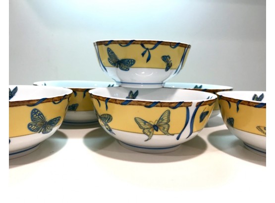 Lynn Chase Butterfly Bamboo Cereal Bowls