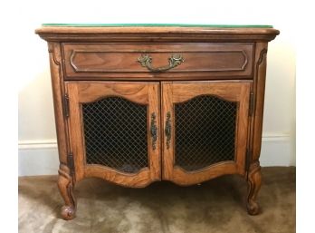 French Provincial Style Walnut Side Cabinet