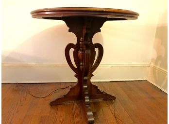Mid Century Pedestal Table With Elaborate Center