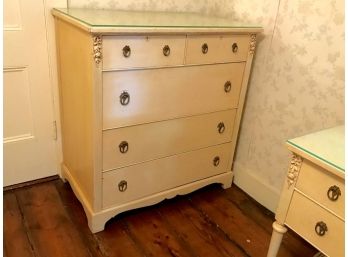 French Style Chest Of Drawers With Mirror