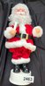 2463 Vintage Moving Santa Holding A Candle