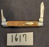 Vintage Sabre Folding Pocket Knife Made In Japan