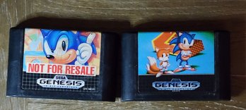 Lot Of 2 Vintage Sega Genesis Sonic Games