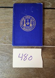Extremely Rare 1892  Masonic Book Of Rules & Members Brooklyn NY