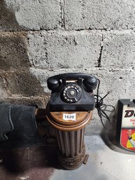 Rare 10 Digit Spinning Dial Vintage Corded Tabletop Desk Phone