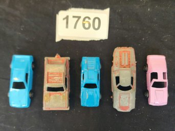Large Lot Of 5 Vintage Tootsie Toy Cars Great Condition