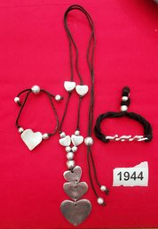 Vestopazzo Necklace And 2 Bracelets