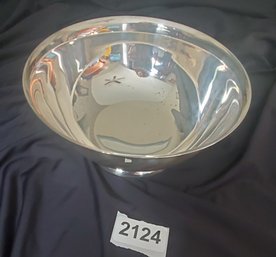Silver Pedestal Serving Bowl