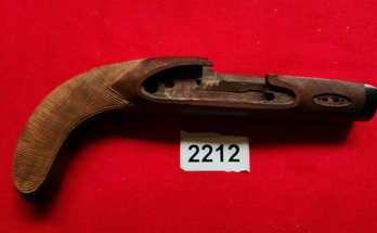 Hand Carved Wooden Flint Lock Pistol