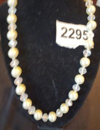 Pearl And Crystal Necklace
