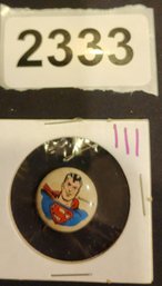 Vintage Kellogg PEP Pinback Superman