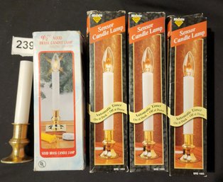 Lot Of Window Christmas/ Holiday Candles