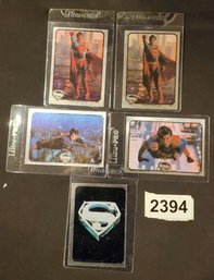 Lot Of 5 Vintage Superman The Movie Trading Cards